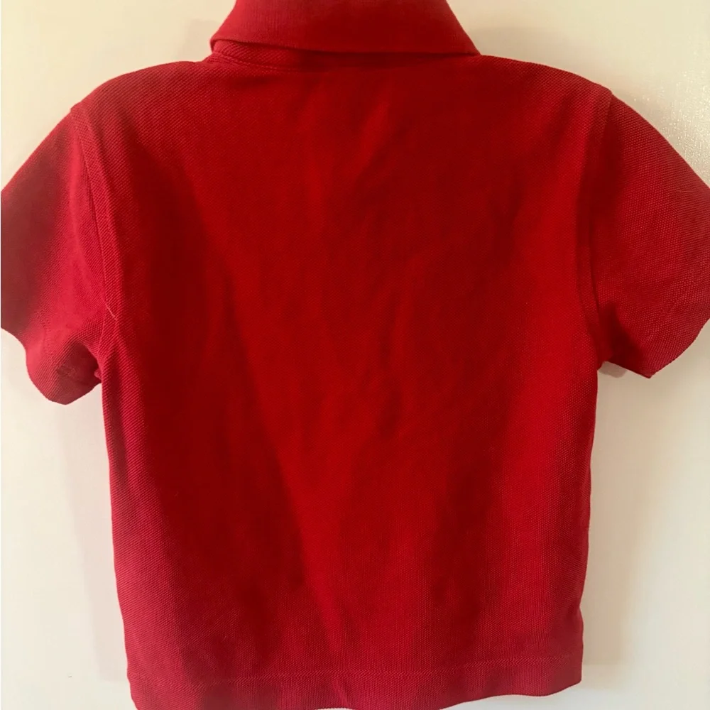 Burberry Cotton Piqué Polo Shirt in Pillar Red Children’s 4T - Picture 3 of 10